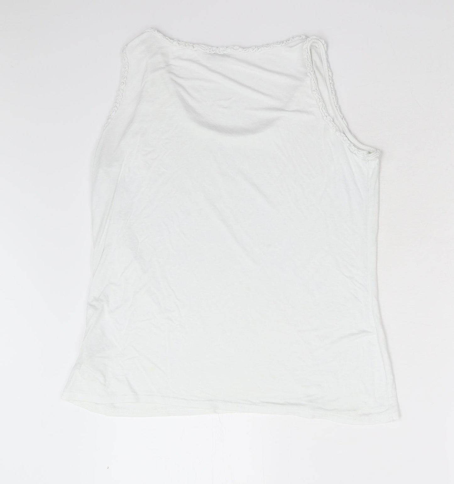 CMD Womens White   Basic Tank Size L