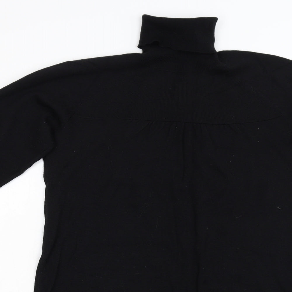 Dorothy Perkins Womens Black  Knit Jumper Dress  Size 10