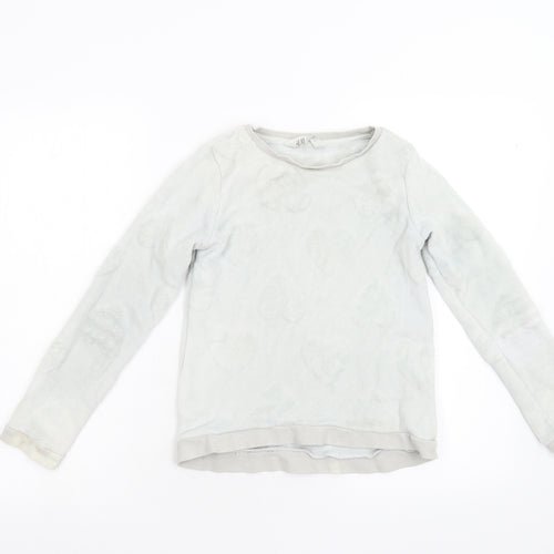 H&M Girls Grey   Pullover Jumper Size 8-9 Years