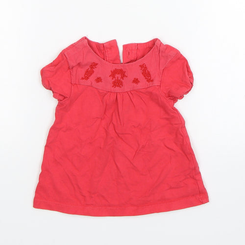 M&S Baby Red   Shift  Size 3-6 Months
