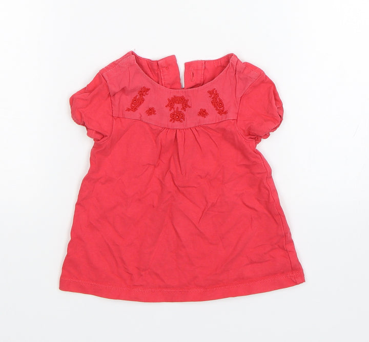 M&S Baby Red   Shift  Size 3-6 Months
