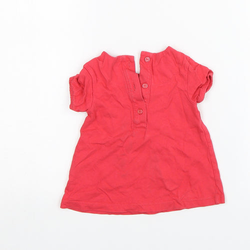 M&S Baby Red   Shift  Size 3-6 Months