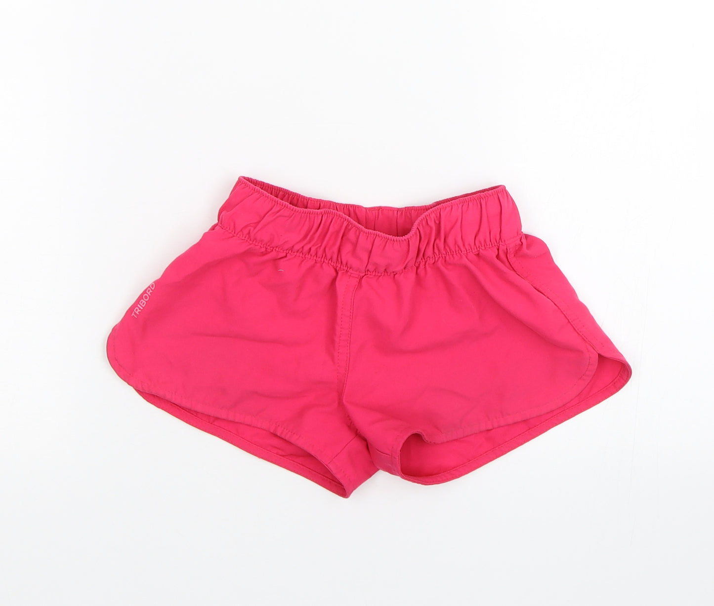 DECATHLON Girls Pink   Sweat Shorts Size 6 Years