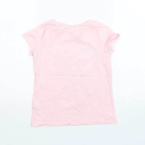 H&M Girls Pink   Basic T-Shirt Size 7-8 Years  - Minnie Mouse