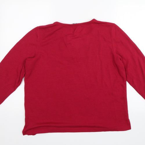 BM Collection Womens Pink   Pullover Jumper Size M