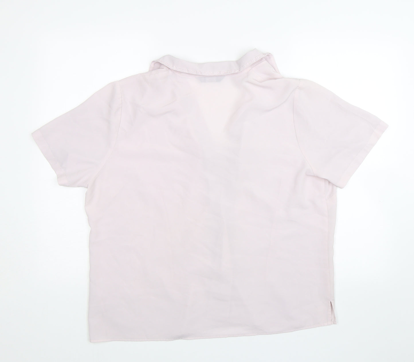 BM Collection Womens Purple   Basic Button-Up Size 18