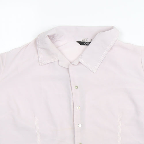 BM Collection Womens Purple   Basic Button-Up Size 18