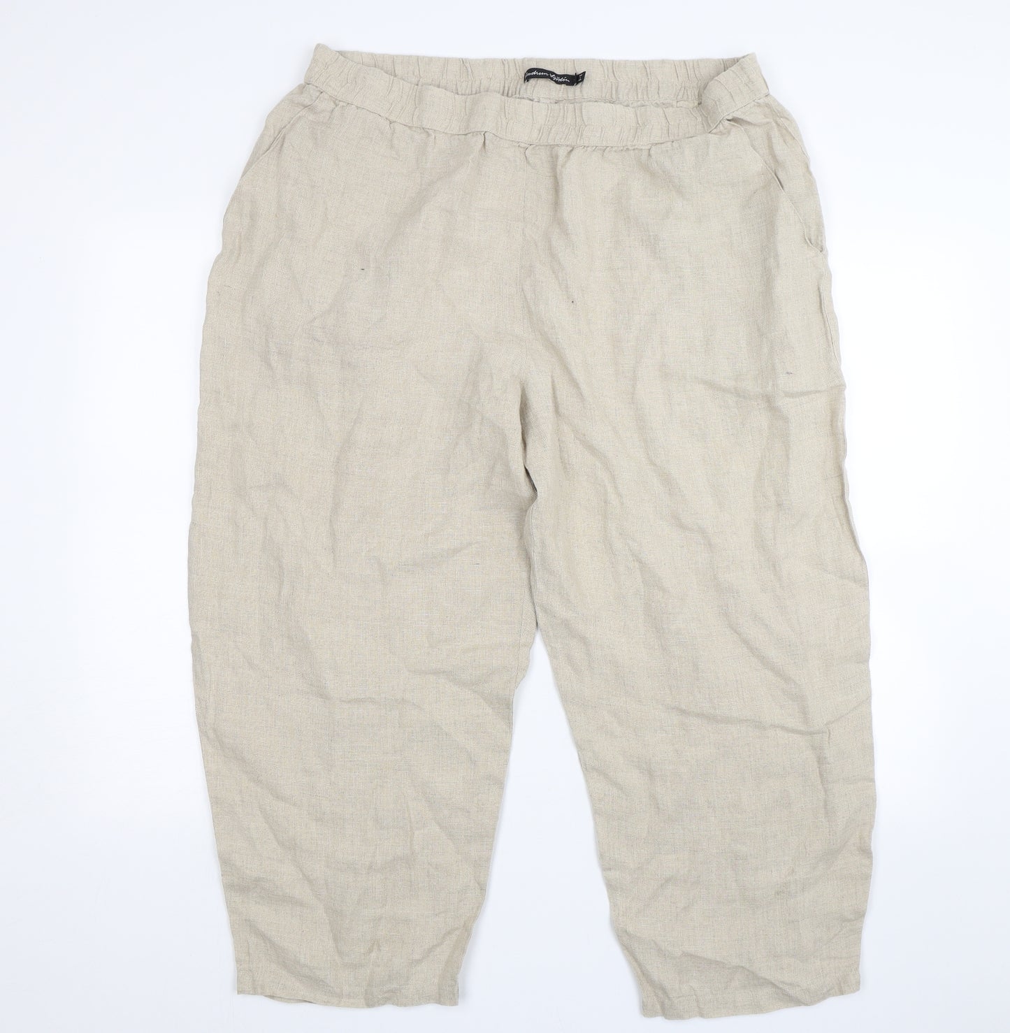 Gudrun Sjödén Womens Beige   Trousers  Size XL L24 in