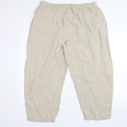 Gudrun Sjödén Womens Beige   Trousers  Size XL L24 in