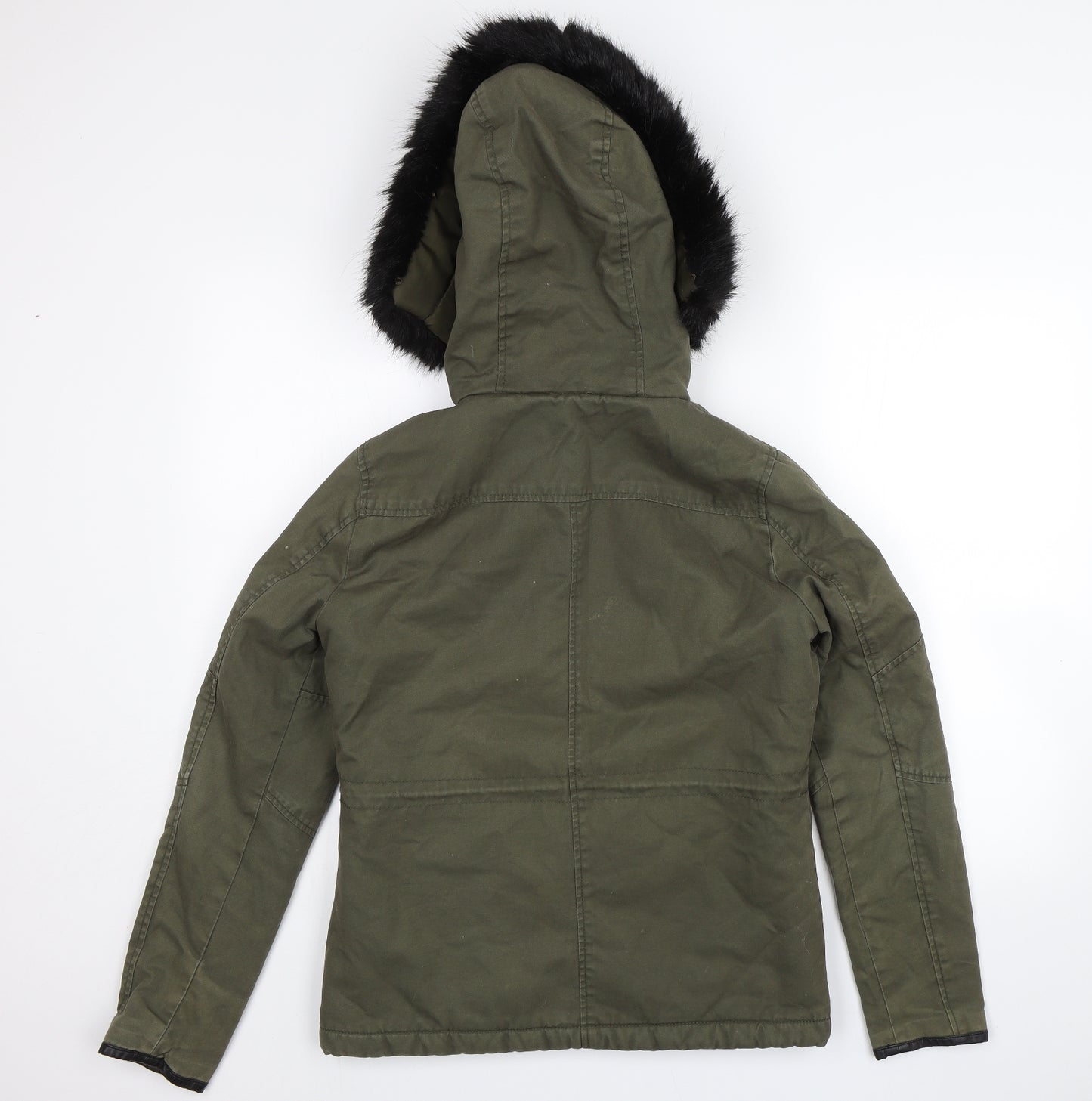 Topshop Womens Green   Parka Jacket Size 6
