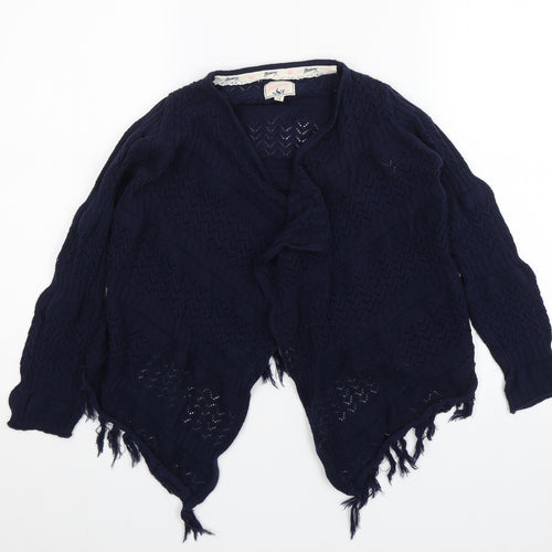 Mantaray Girls Blue   Cardigan Jumper Size 7-8 Years