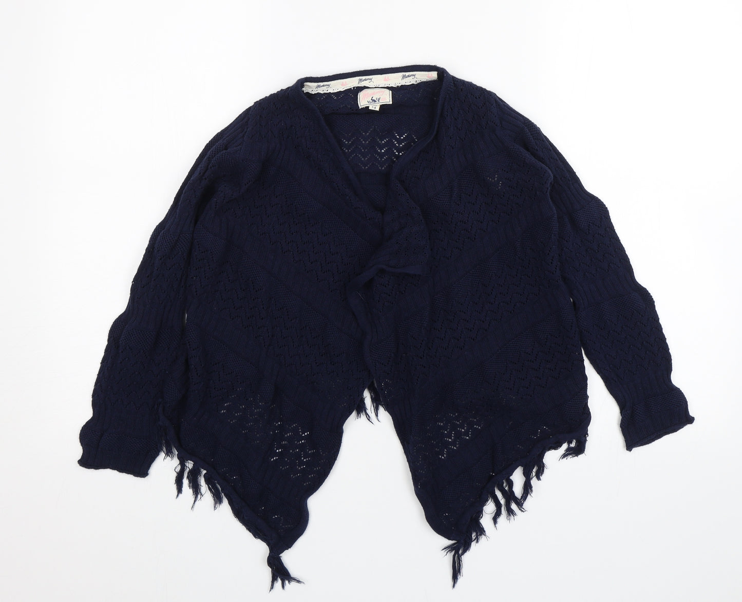 Mantaray Girls Blue   Cardigan Jumper Size 7-8 Years