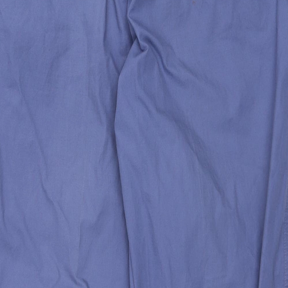 Marks and Spencer Mens Blue   Chino Trousers Size 36 in L28 in