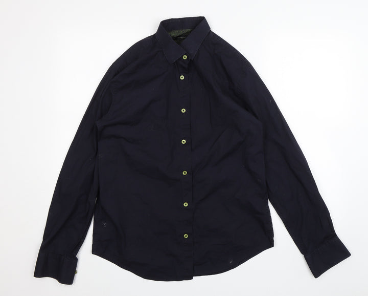 Holland Esquire Mens Blue Button-Up Size M