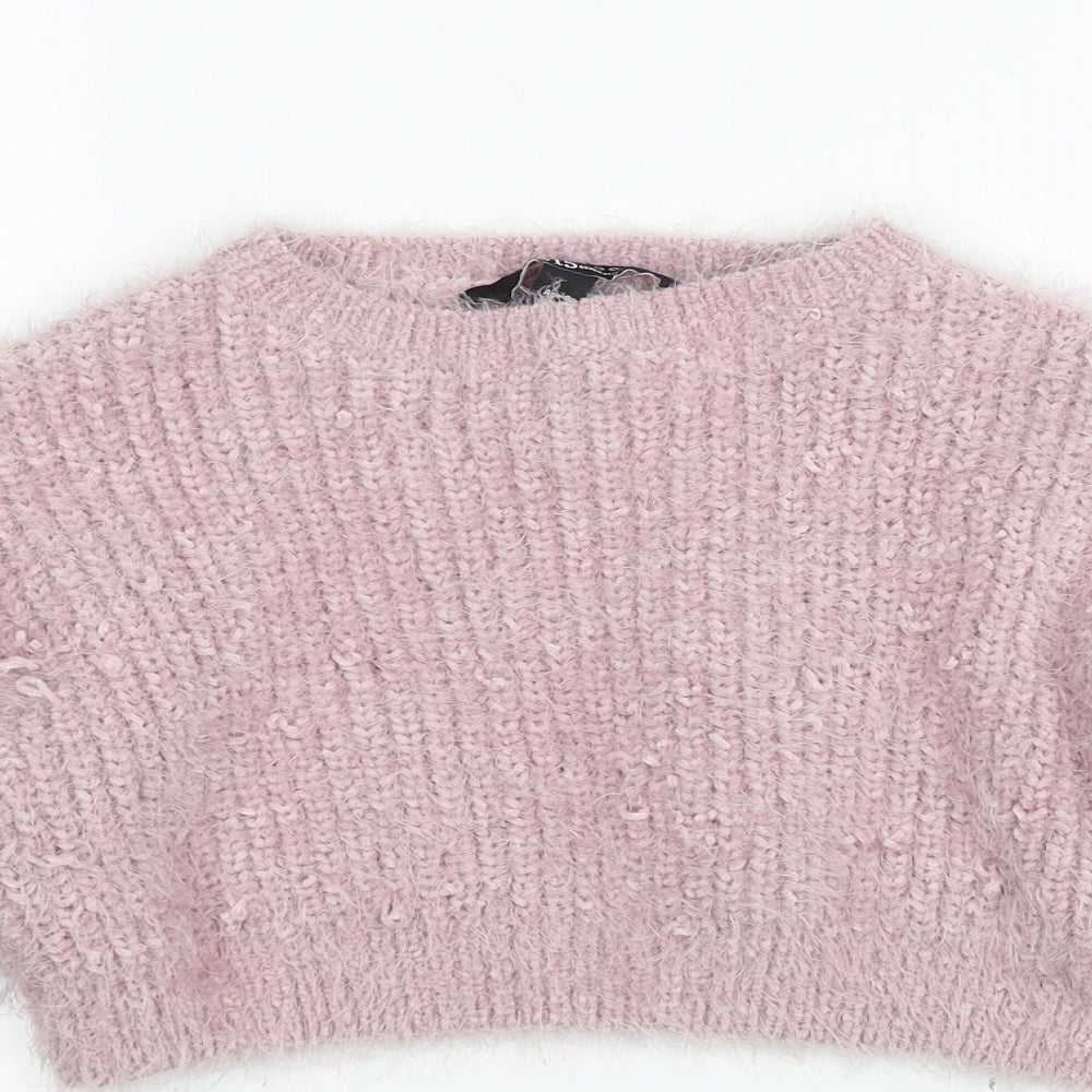 New Look Girls Purple   Pullover Jumper Size 9 Years