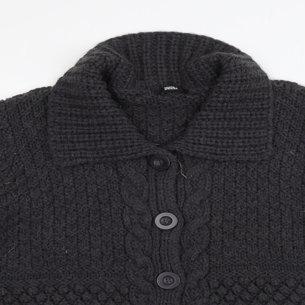 Marks and Spencer Womens Grey   Cardigan Jumper Size 22