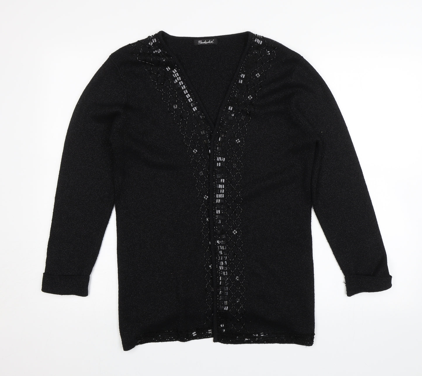 Berkertex Womens Black   Cardigan Jumper Size 10