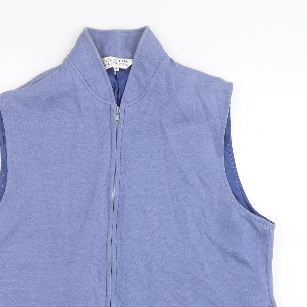 Country Collection Womens Blue   Gilet Jacket Size M