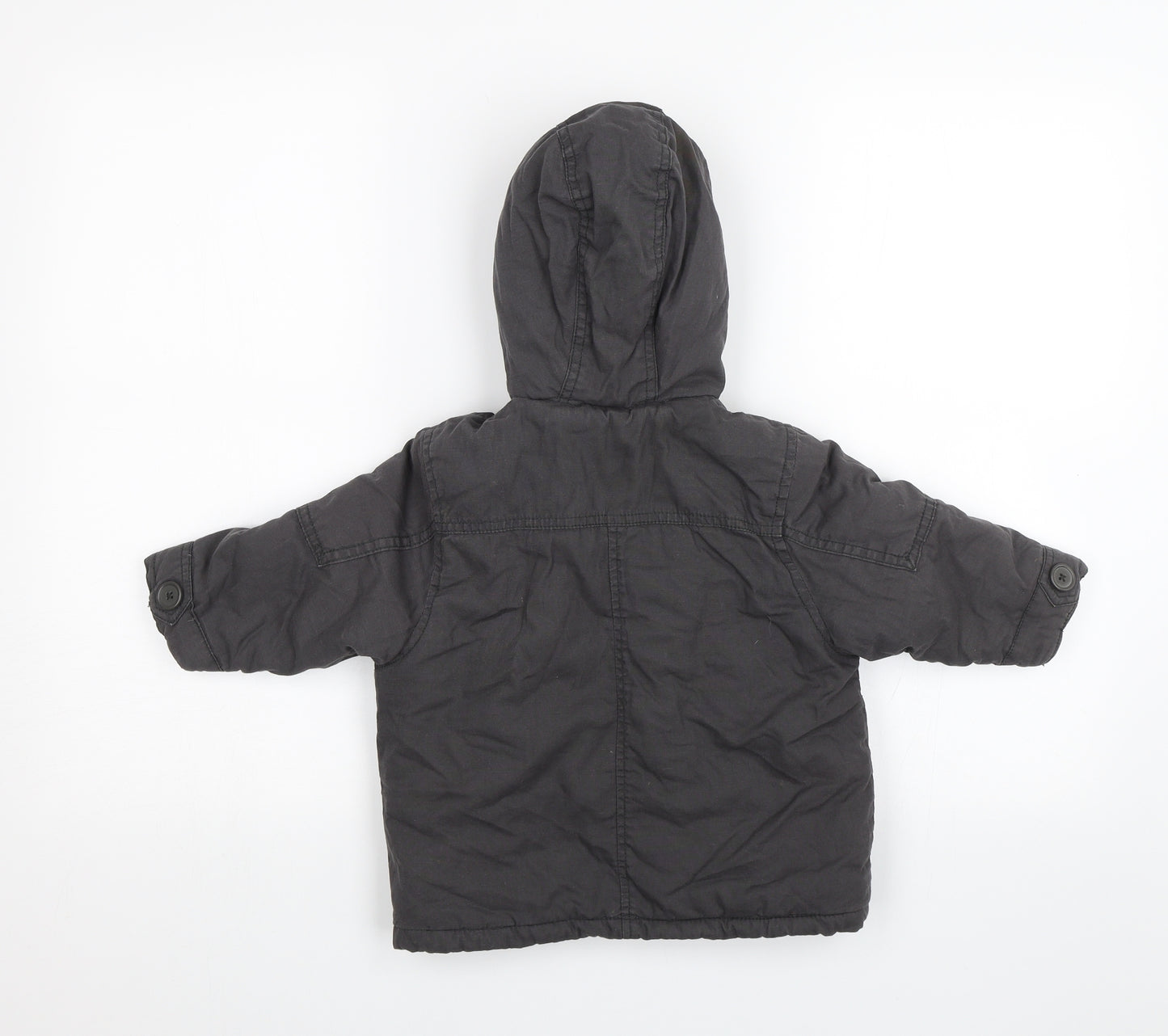 Mini Club Baby Grey   Parka Jacket Size 9-12 Months