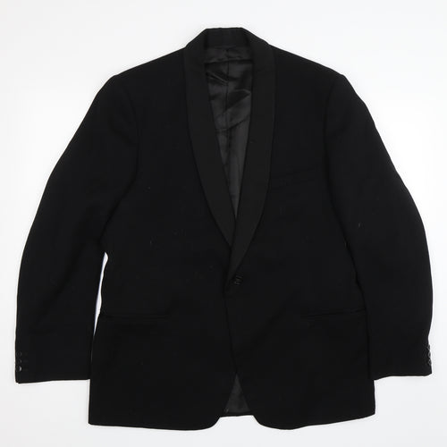 Shell Mens Black   Jacket Blazer Size 42