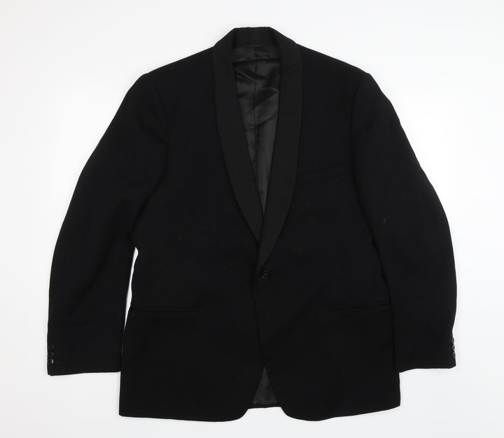 Shell Mens Black Jacket Blazer Size 42
