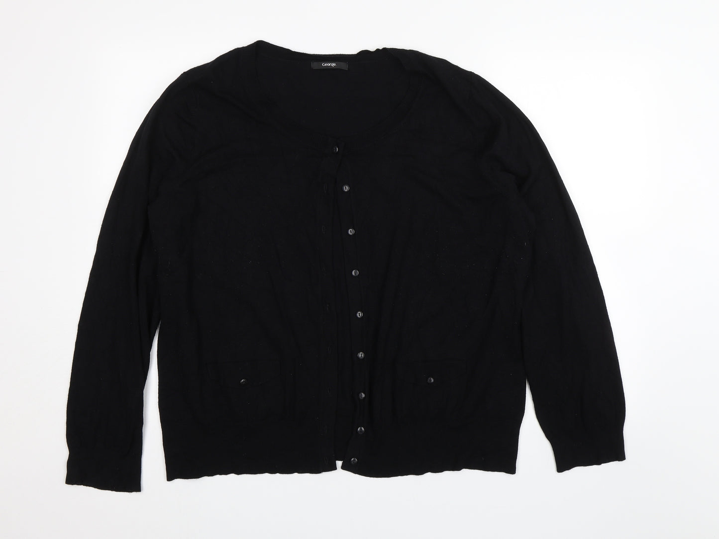 George Womens Black   Cardigan Jumper Size 24