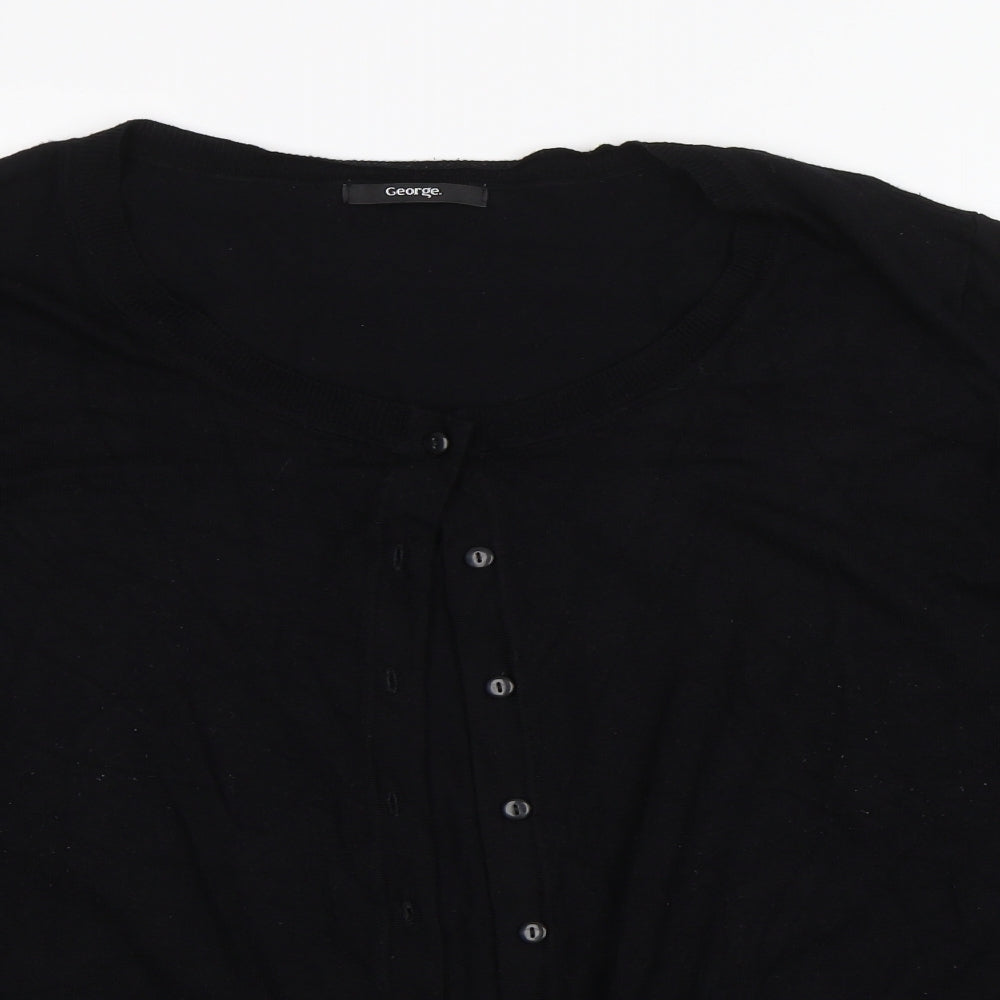 George Womens Black   Cardigan Jumper Size 24