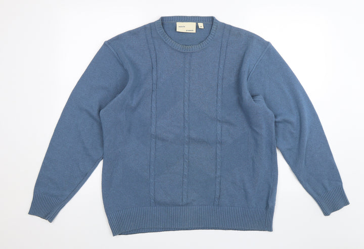 Greenwoods Mens Blue Pullover Jumper Size M