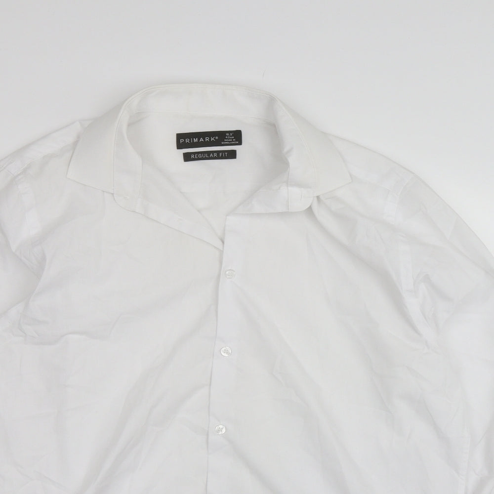 Primark Mens White    Dress Shirt Size 16.5