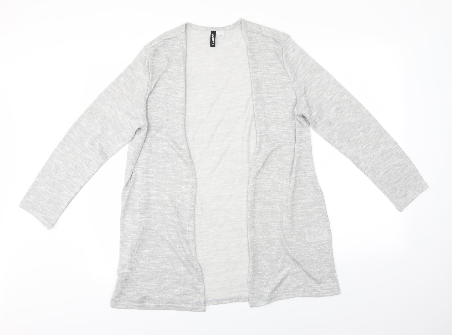 H&M Womens Grey   Cardigan Jumper Size L