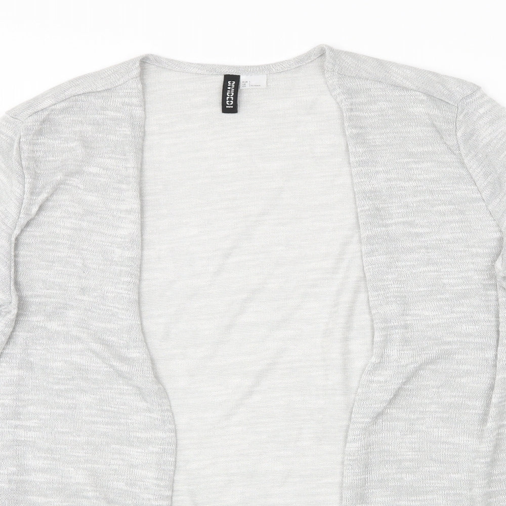 H&M Womens Grey   Cardigan Jumper Size L