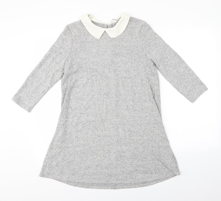 TU Womens Grey T-Shirt Dress Size 10