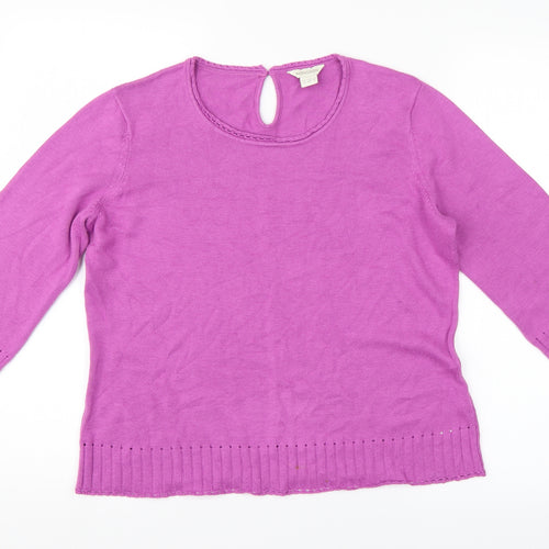 Monsoon Womens Pink   Pullover Jumper Size 12