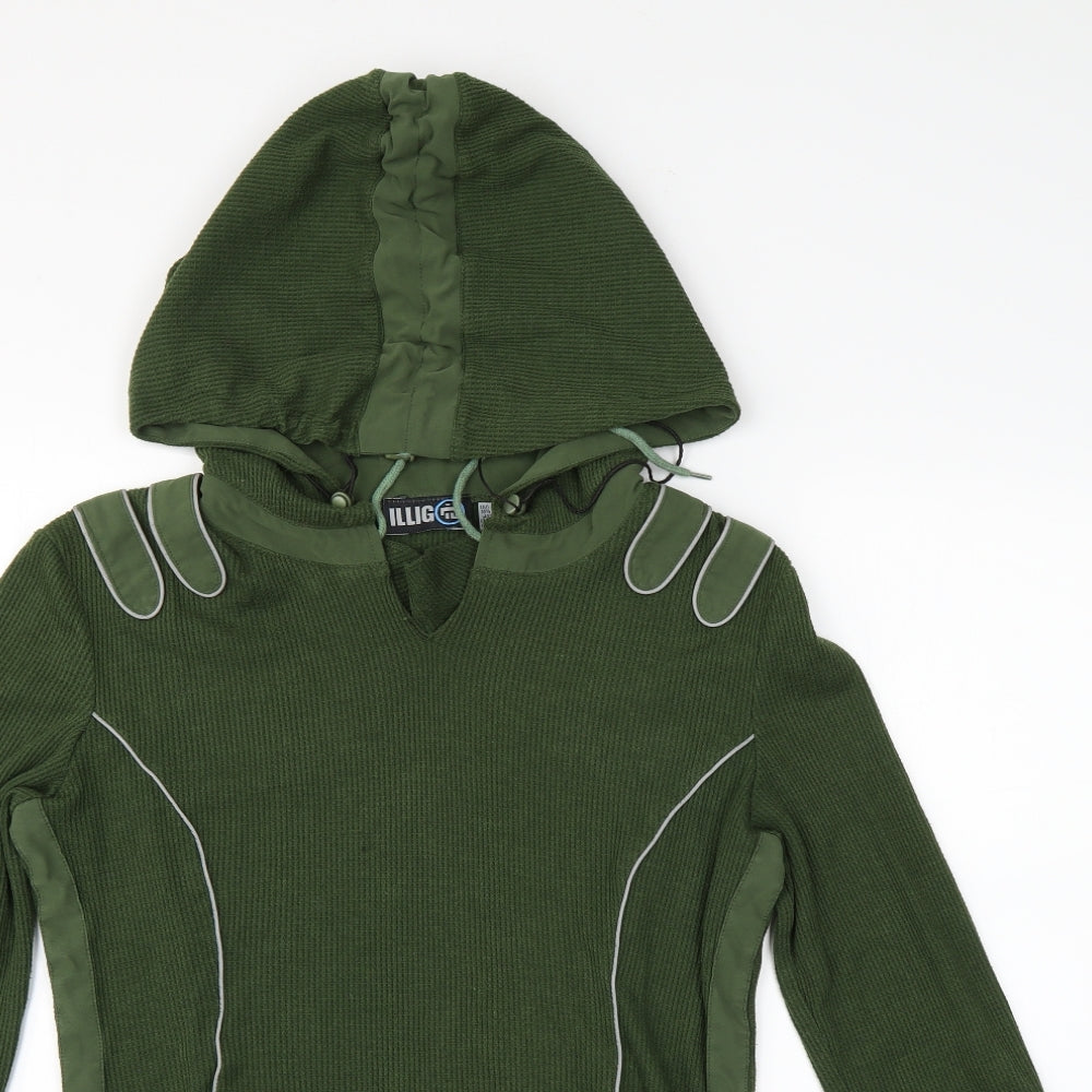 Illig Womens Green   Pullover Hoodie Size XL
