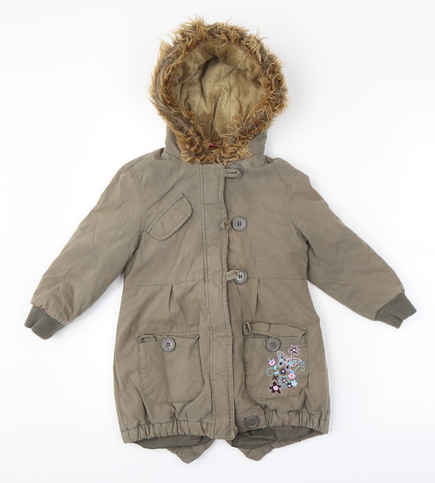 Adams Girls Green   Overcoat Coat Size 5 Years