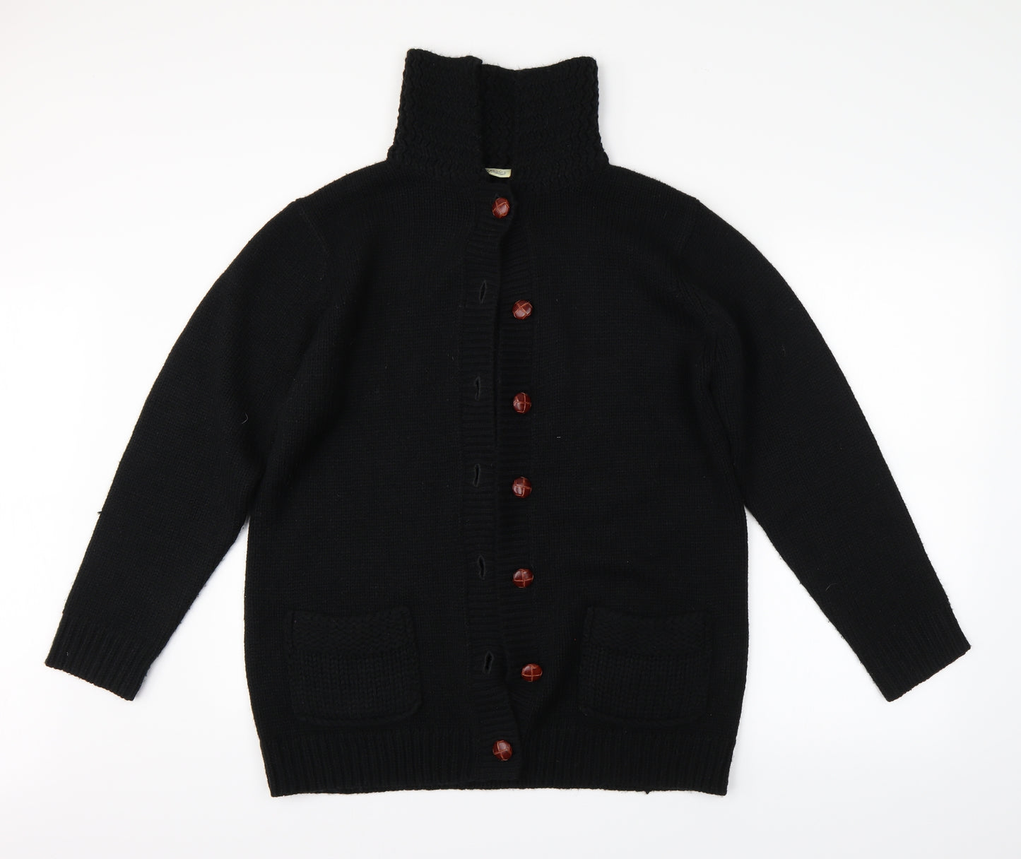 Preworn Womens Black   Cardigan Jumper Size 12