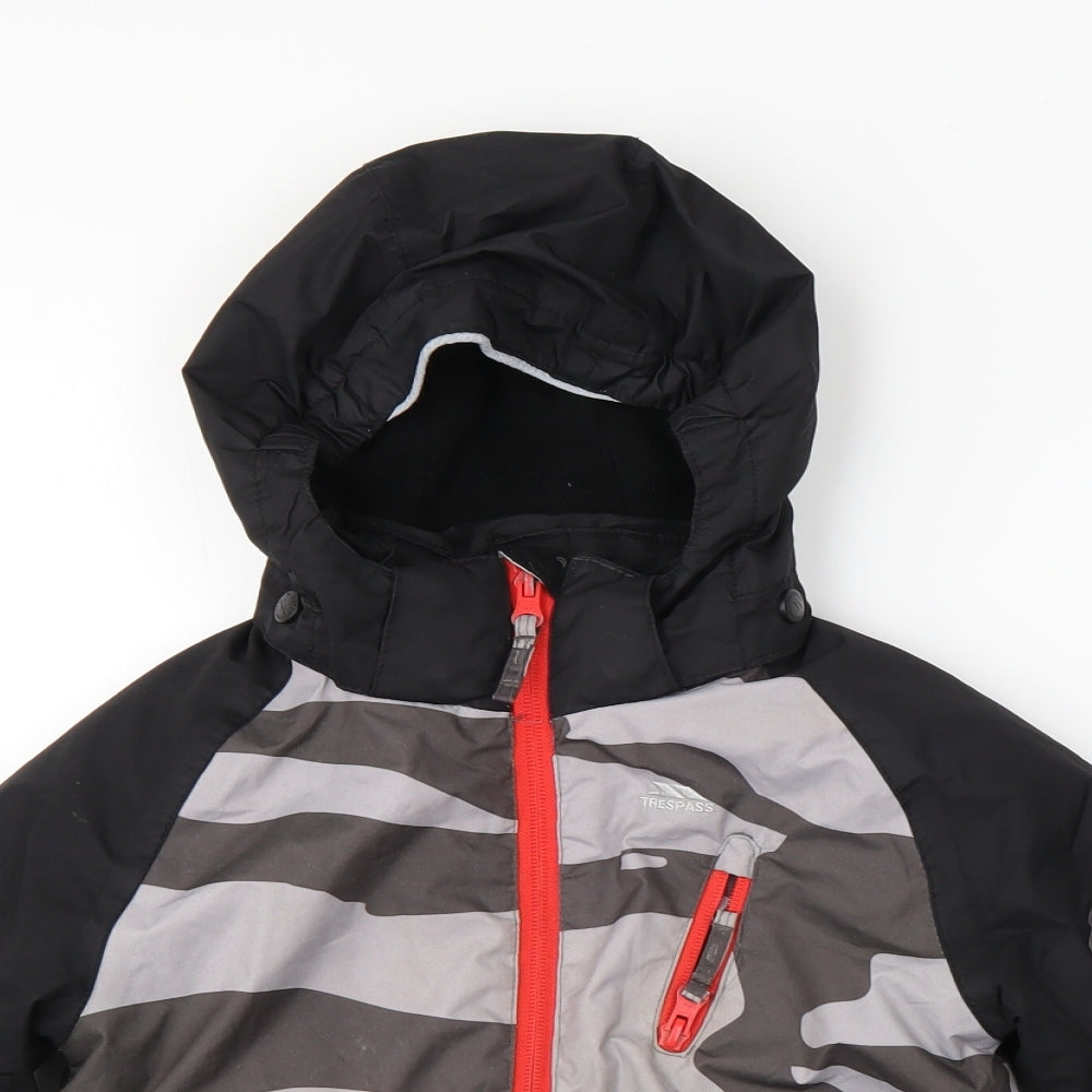 Trespass Boys Multicoloured Camouflage  Rain Coat Coat Size 2-3 Years