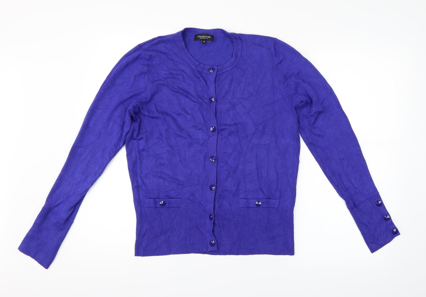 Debenhams Womens Blue   Cardigan Jumper Size 12