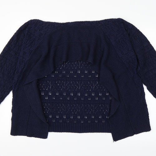 Isle Womens Blue Argyle/Diamond  Cardigan Jumper Size 10