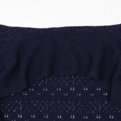 Isle Womens Blue Argyle/Diamond  Cardigan Jumper Size 10