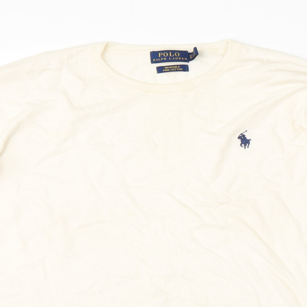 Ralph Lauren Mens White   Pullover Jumper Size XS  - Ralph Lauren