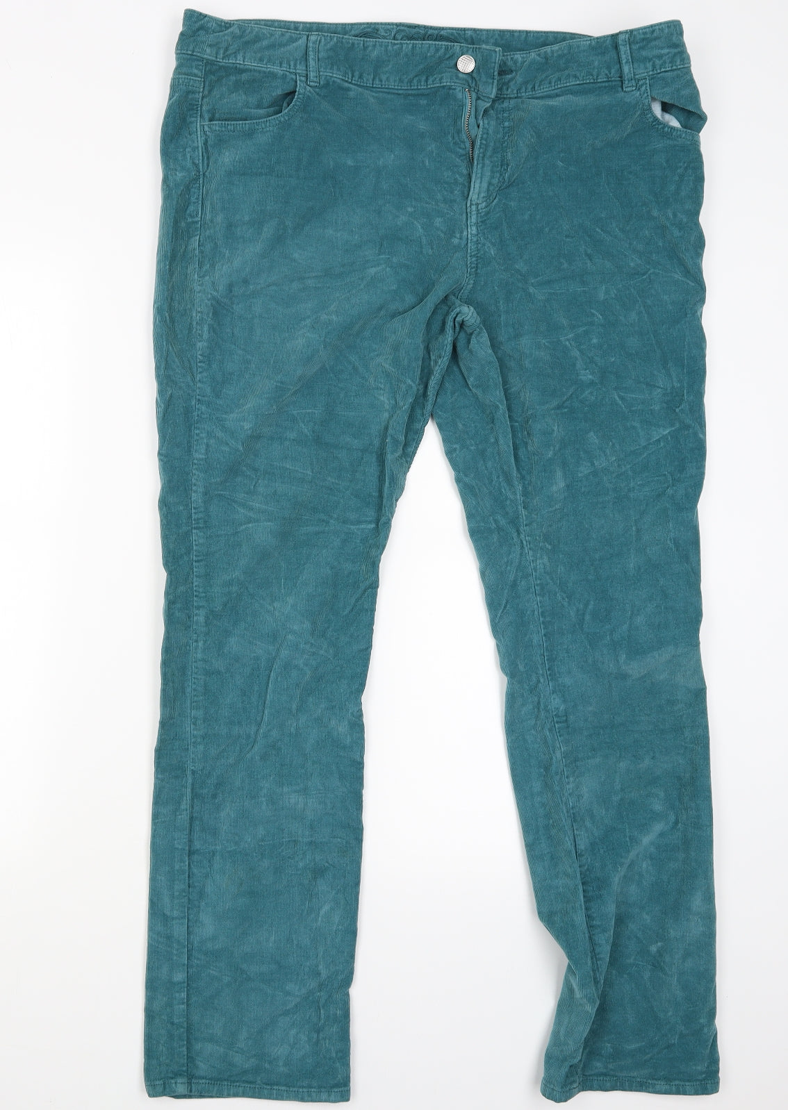 TU Womens Green   Capri Trousers Size 18 L30 in