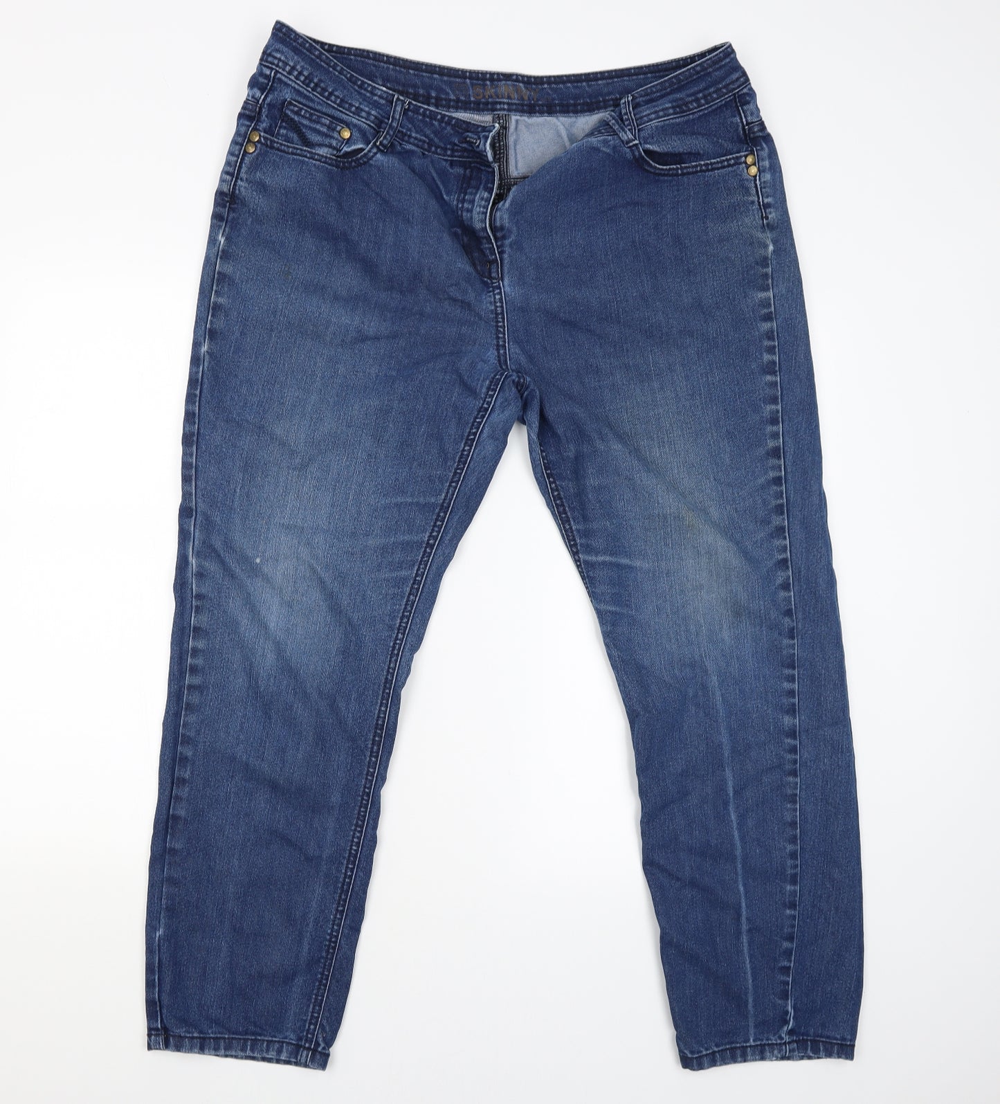 TU Womens Blue   Skinny Jeans Size 18 L26.5 in