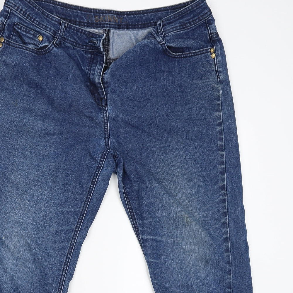 TU Womens Blue   Skinny Jeans Size 18 L26.5 in