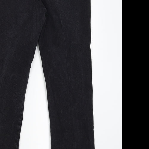 DAVID EMANUEL Womens Black   Straight Jeans Size 16 L27 in