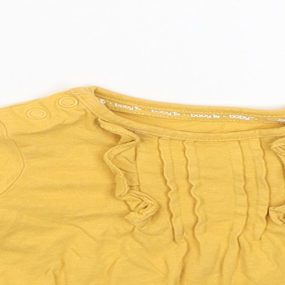 TU Girls Yellow   Pullover Jumper Size 3-6 Months