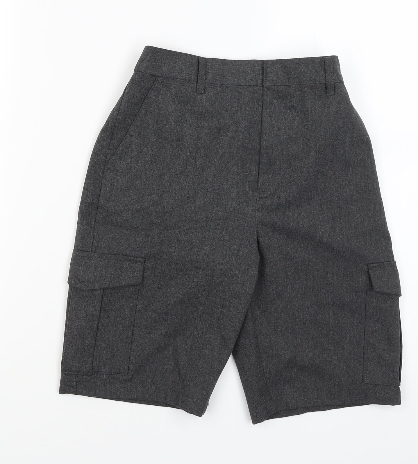 M&S Boys Grey   Chino Shorts Size 10-11 Years - School shorts