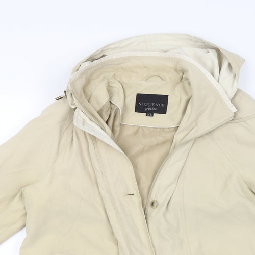 SEQUENCE  Womens Beige   Jacket Coat Size L