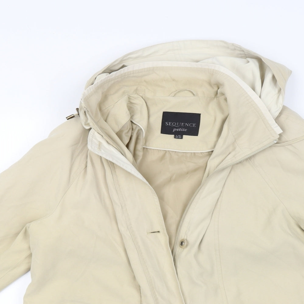 SEQUENCE  Womens Beige   Jacket Coat Size L