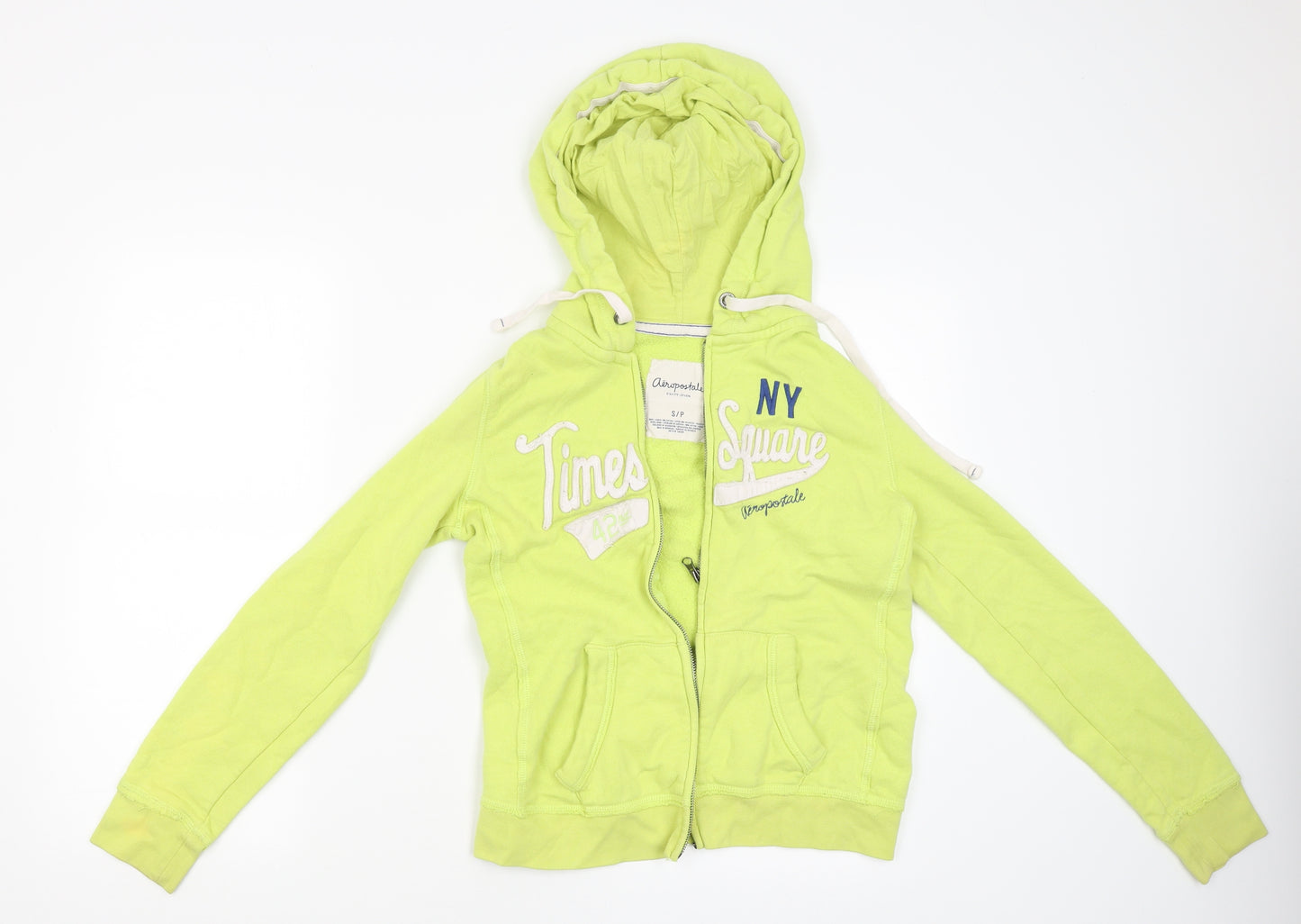 Aeropostale Mens Yellow   Full Zip Hoodie Size S